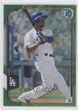 2015 Bowman Chrome - [Base] - Green Refractor #34 - Jimmy Rollins /99