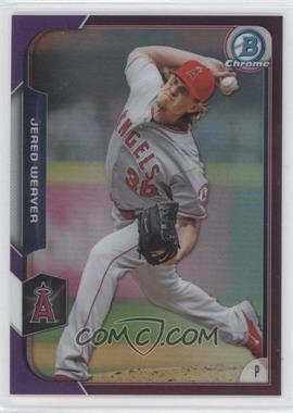 2015 Bowman Chrome - [Base] - Purple Refractor #11 - Jered Weaver /250