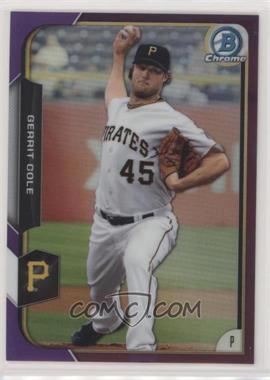 2015 Bowman Chrome - [Base] - Purple Refractor #149 - Gerrit Cole /250 [EX to NM]