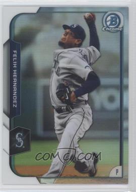 2015 Bowman Chrome - [Base] - Refractor #81 - Felix Hernandez /499