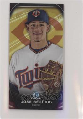 2015 Bowman Chrome - Prospect Profiles Mini Refractor - Gold #PP-19 - Jose Berrios /50