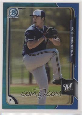 2015 Bowman Chrome - Prospects - Blue Refractor #BCP168 - Kodi Medeiros /150