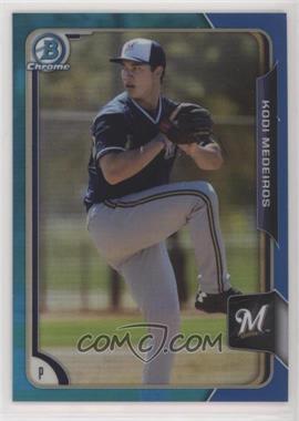 2015 Bowman Chrome - Prospects - Blue Refractor #BCP168 - Kodi Medeiros /150