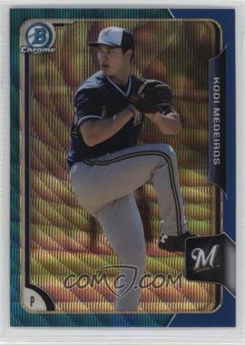 2015 Bowman Chrome - Prospects - Blue Wave Refractor #BCP168 - Kodi Medeiros