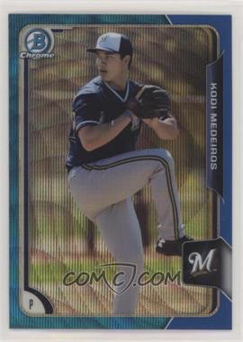 2015 Bowman Chrome - Prospects - Blue Wave Refractor #BCP168 - Kodi Medeiros