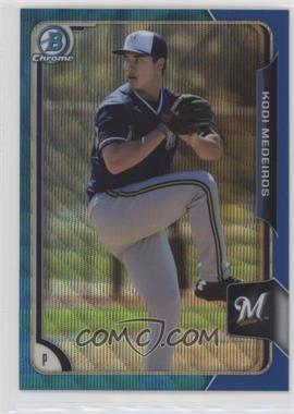 2015 Bowman Chrome - Prospects - Blue Wave Refractor #BCP168 - Kodi Medeiros