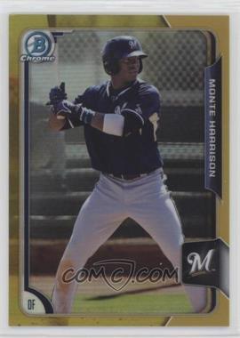 2015 Bowman Chrome - Prospects - Gold Refractor #BCP206 - Monte Harrison /50 [Noted]