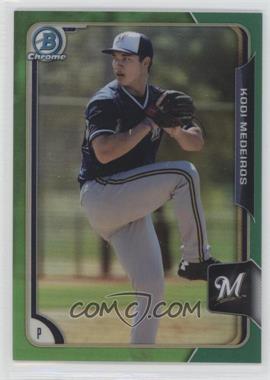 2015 Bowman Chrome - Prospects - Green Refractor #BCP168 - Kodi Medeiros /99