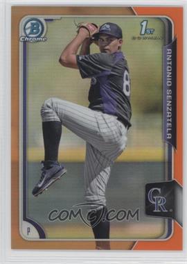 2015 Bowman Chrome - Prospects - Orange Refractor #BCP183 - Antonio Senzatela /25