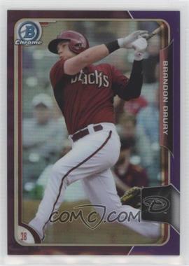 2015 Bowman Chrome - Prospects - Purple Refractor #BCP196 - Brandon Drury /250