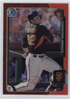 2015 Bowman Chrome - Prospects - Red Refractor #BCP157 - Christian Arroyo /5