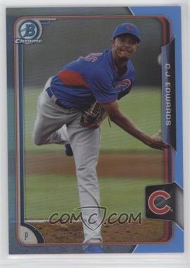 2015 Bowman Chrome - Prospects - Twitter Exclusive Blue Refractor #BCP156 - C.J. Edwards /10