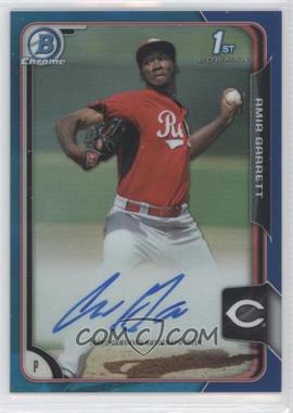 2015 Bowman Chrome - Prospects Autographs - Blue Refractor #BCAP-AGA - Amir Garrett /150