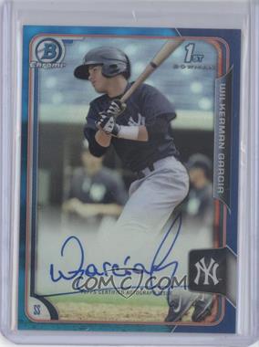 2015 Bowman Chrome - Prospects Autographs - Blue Refractor #BCAP-WG - Wilkerman Garcia /150