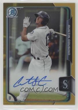 2015 Bowman Chrome - Prospects Autographs - Gold Refractor #BCAP-AC - Austin Cousino /50