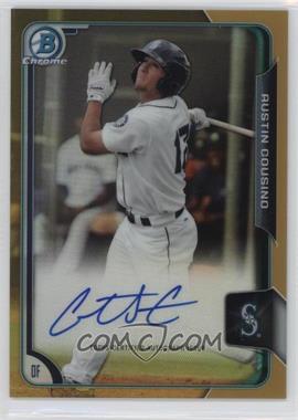 2015 Bowman Chrome - Prospects Autographs - Gold Refractor #BCAP-AC - Austin Cousino /50