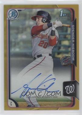 2015 Bowman Chrome - Prospects Autographs - Gold Refractor #BCAP-SK - Spencer Kieboom /50