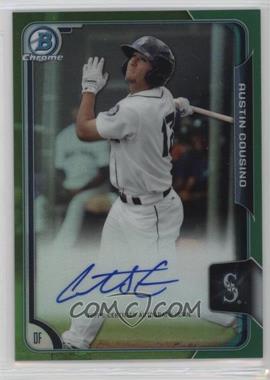 2015 Bowman Chrome - Prospects Autographs - Green Refractor #BCAP-AC - Austin Cousino /99