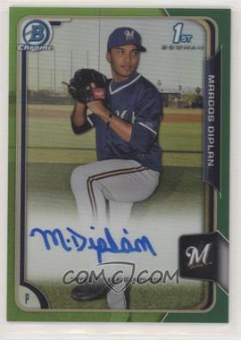 2015 Bowman Chrome - Prospects Autographs - Green Refractor #BCAP-MD - Marcos Diplan /99