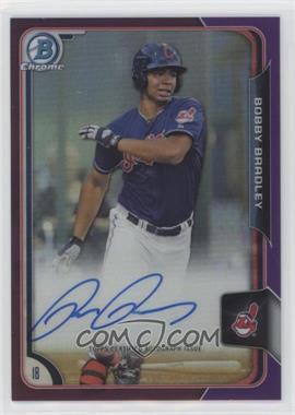 2015 Bowman Chrome - Prospects Autographs - Purple Refractor #BCAP-BB - Bobby Bradley /250