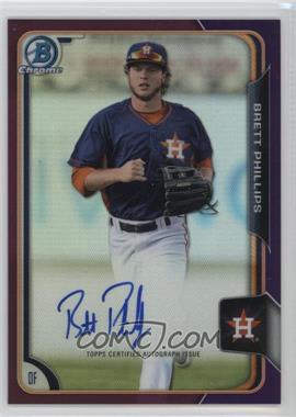 2015 Bowman Chrome - Prospects Autographs - Purple Refractor #BCAP-BP - Brett Phillips /250