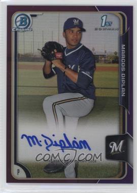 2015 Bowman Chrome - Prospects Autographs - Purple Refractor #BCAP-MD - Marcos Diplan /250