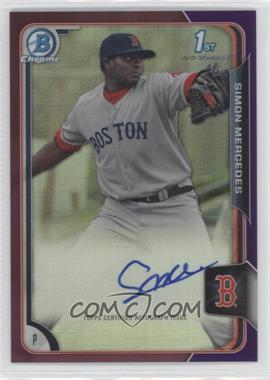 2015 Bowman Chrome - Prospects Autographs - Purple Refractor #BCAP-SM - Simon Mercedes /250