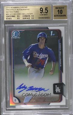 2015 Bowman Chrome - Prospects Autographs - Refractor #BCAP-CBE - Cody Bellinger /499 [BGS 9.5 GEM MINT]