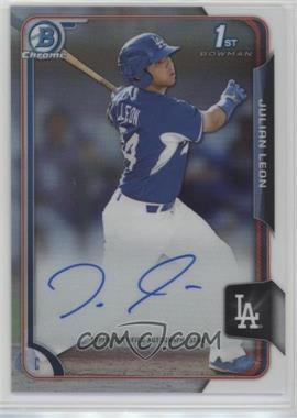 2015 Bowman Chrome - Prospects Autographs - Refractor #BCAP-JUL - Julian Leon /499 [Noted]