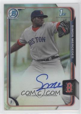 2015 Bowman Chrome - Prospects Autographs - Refractor #BCAP-SM - Simon Mercedes /499