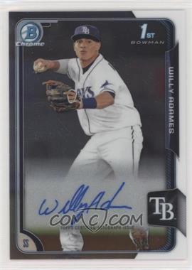 2015 Bowman Chrome - Prospects Autographs #BCAP-WA - Willy Adames [Good to VG‑EX]