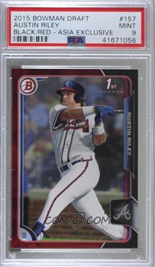 2015 Bowman Draft - [Base] - Asia Exclusive Black and Red #157 - Austin Riley [PSA 9 MINT]