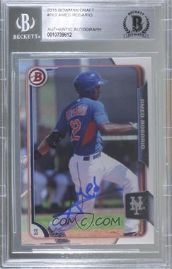 2015 Bowman Draft - [Base] #163 - Amed Rosario [BAS BGS Authentic]
