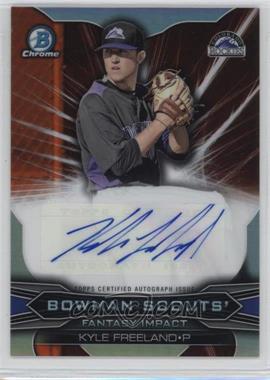 2015 Bowman Draft - Bowman Scouts Fantasy Impact Refractor - Orange Autographs #BSI-KF - Kyle Freeland /25