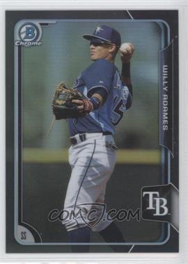 2015 Bowman Draft - Chrome - Asia Exclusive Black Refractor #105 - Willy Adames