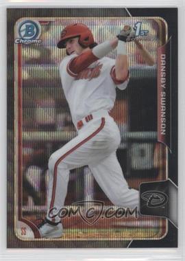 2015 Bowman Draft - Chrome - Asia Exclusive Black Wave Refractor #1 - Dansby Swanson