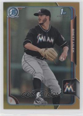 2015 Bowman Draft - Chrome - Gold Refractor #61 - Brett Lilek /50