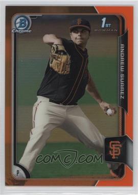 2015 Bowman Draft - Chrome - Orange Refractor #170 - Andrew Suarez /25