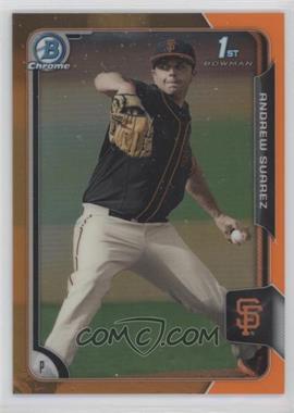 2015 Bowman Draft - Chrome - Orange Refractor #170 - Andrew Suarez /25