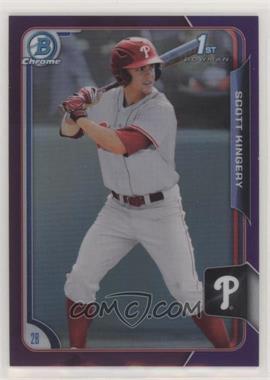 2015 Bowman Draft - Chrome - Purple Refractor #138 - Scott Kingery /250