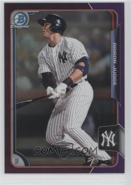 2015 Bowman Draft - Chrome - Purple Refractor #150 - Aaron Judge /250