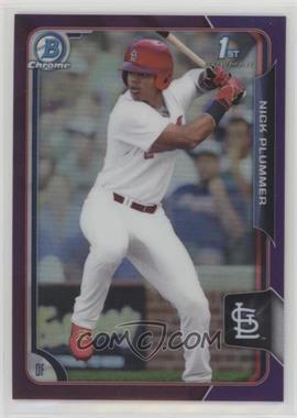 2015 Bowman Draft - Chrome - Purple Refractor #151 - Nick Plummer /250