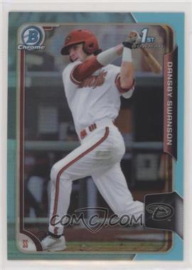 2015 Bowman Draft - Chrome - Sky Blue Refractor #1 - Dansby Swanson