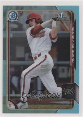 2015 Bowman Draft - Chrome - Sky Blue Refractor #1 - Dansby Swanson