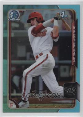 2015 Bowman Draft - Chrome - Sky Blue Refractor #1 - Dansby Swanson