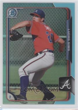 2015 Bowman Draft - Chrome - Sky Blue Refractor #120 - Lucas Sims