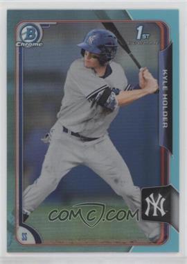 2015 Bowman Draft - Chrome - Sky Blue Refractor #27 - Kyle Holder