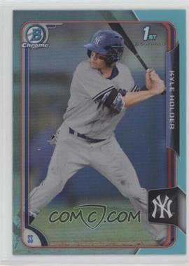 2015 Bowman Draft - Chrome - Sky Blue Refractor #27 - Kyle Holder