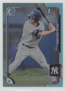 2015 Bowman Draft - Chrome - Sky Blue Refractor #27 - Kyle Holder