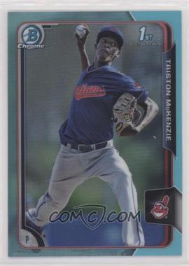 2015 Bowman Draft - Chrome - Sky Blue Refractor #96 - Triston McKenzie